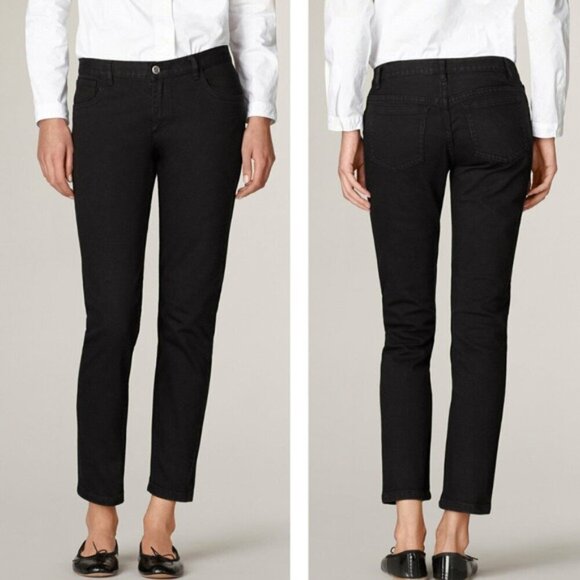 NWT A.P.C. Jean Etroit Court Noir Lave Cropped Skinny Jean Sz 25 - Picture 1 of 6